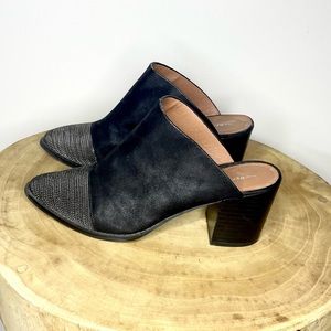 Report Black Mule Booties - Size: 8